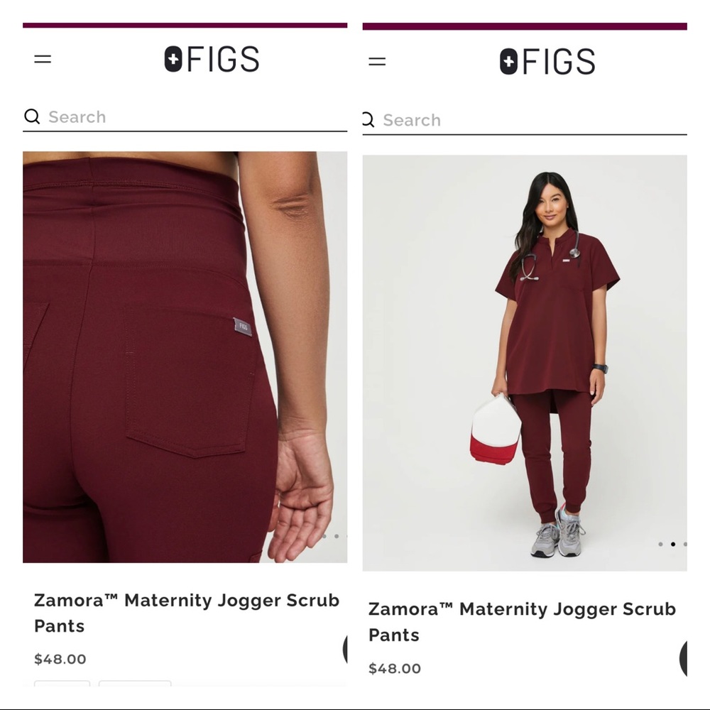 Zamora™ Maternity Jogger Scrub Pants